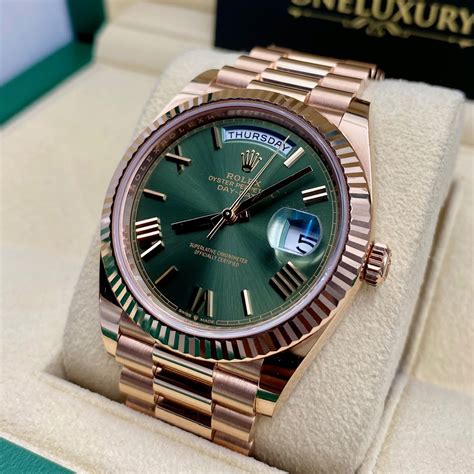 rolex day date 22838|rolex green dial day date.